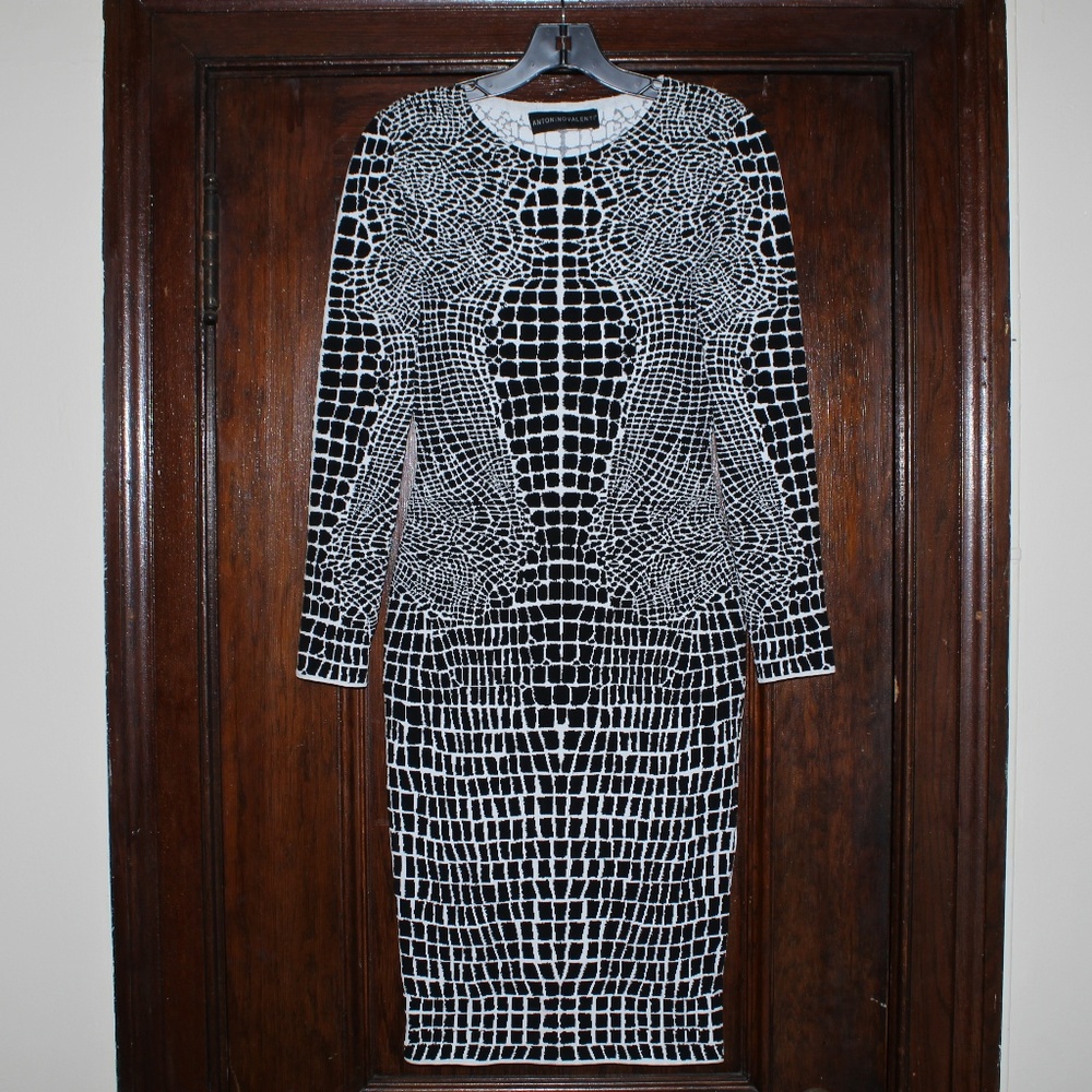 Antonio Valenti Fitted Dress Sz 40